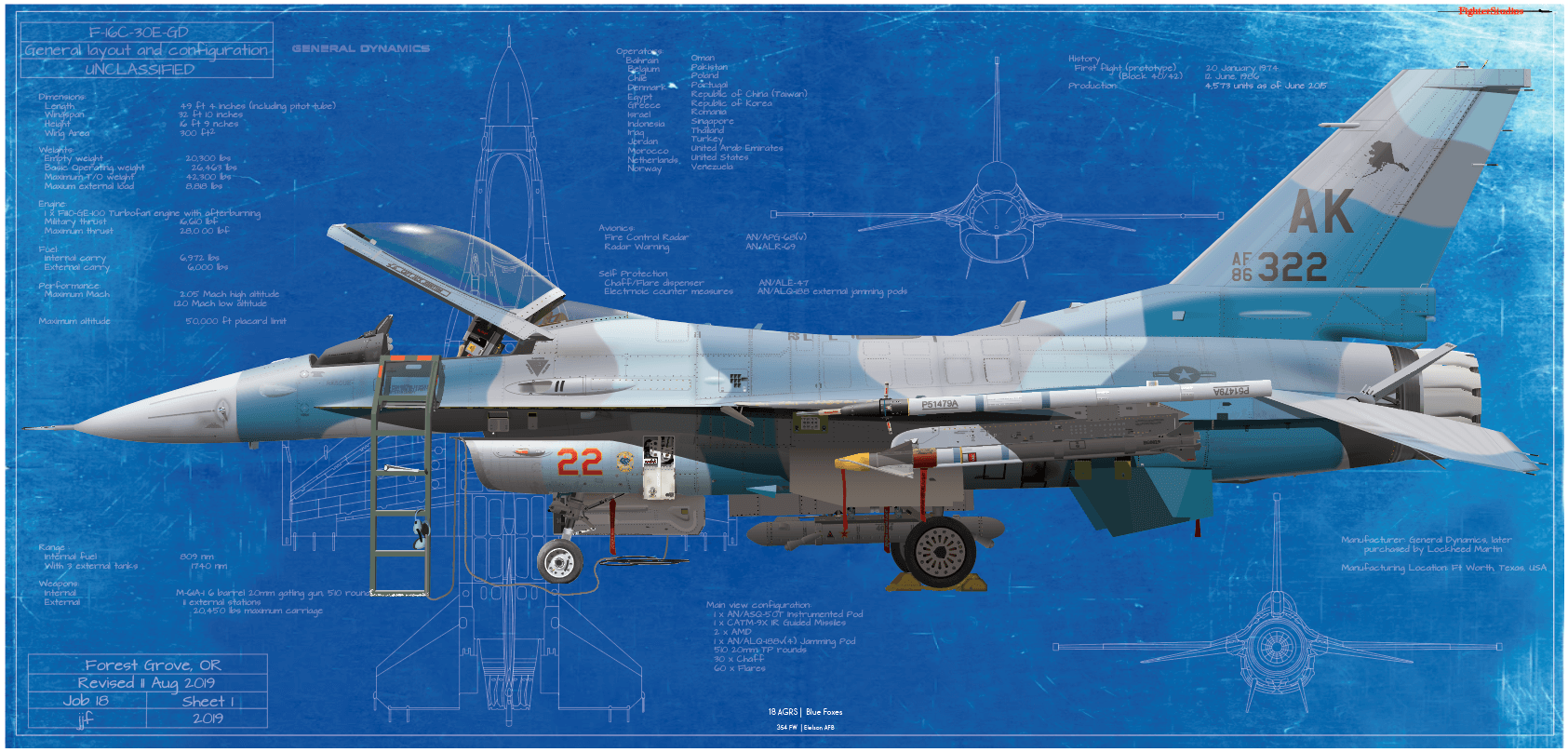 F-16C Fighting Falcon, 16 AGRS 